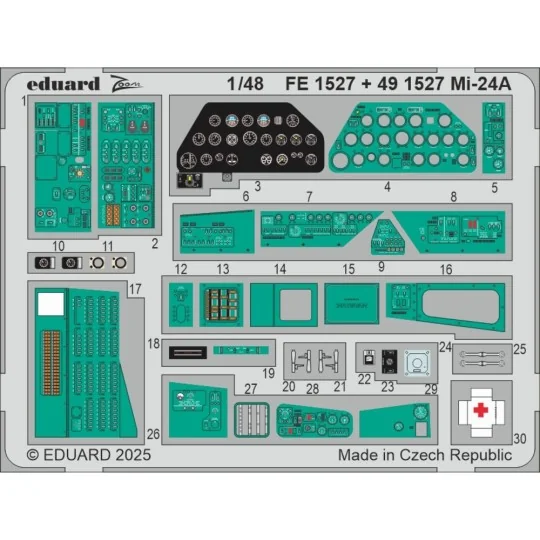 Mi-24A TRUMPETER, 1/48 - Eduard Accessories FE1527