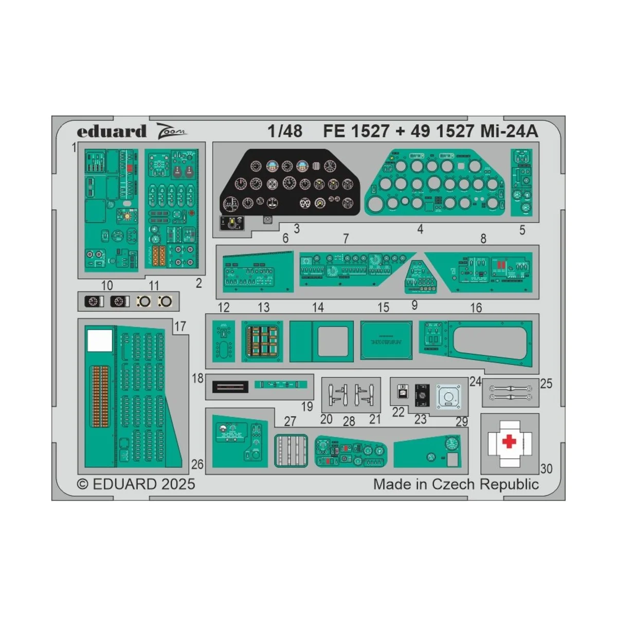 Mi-24A TRUMPETER - Eduard Accessories FE1527