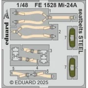 Mi-24A seatbelts STEEL TRUMPETER, 1/48 - Eduard Accessories FE1528