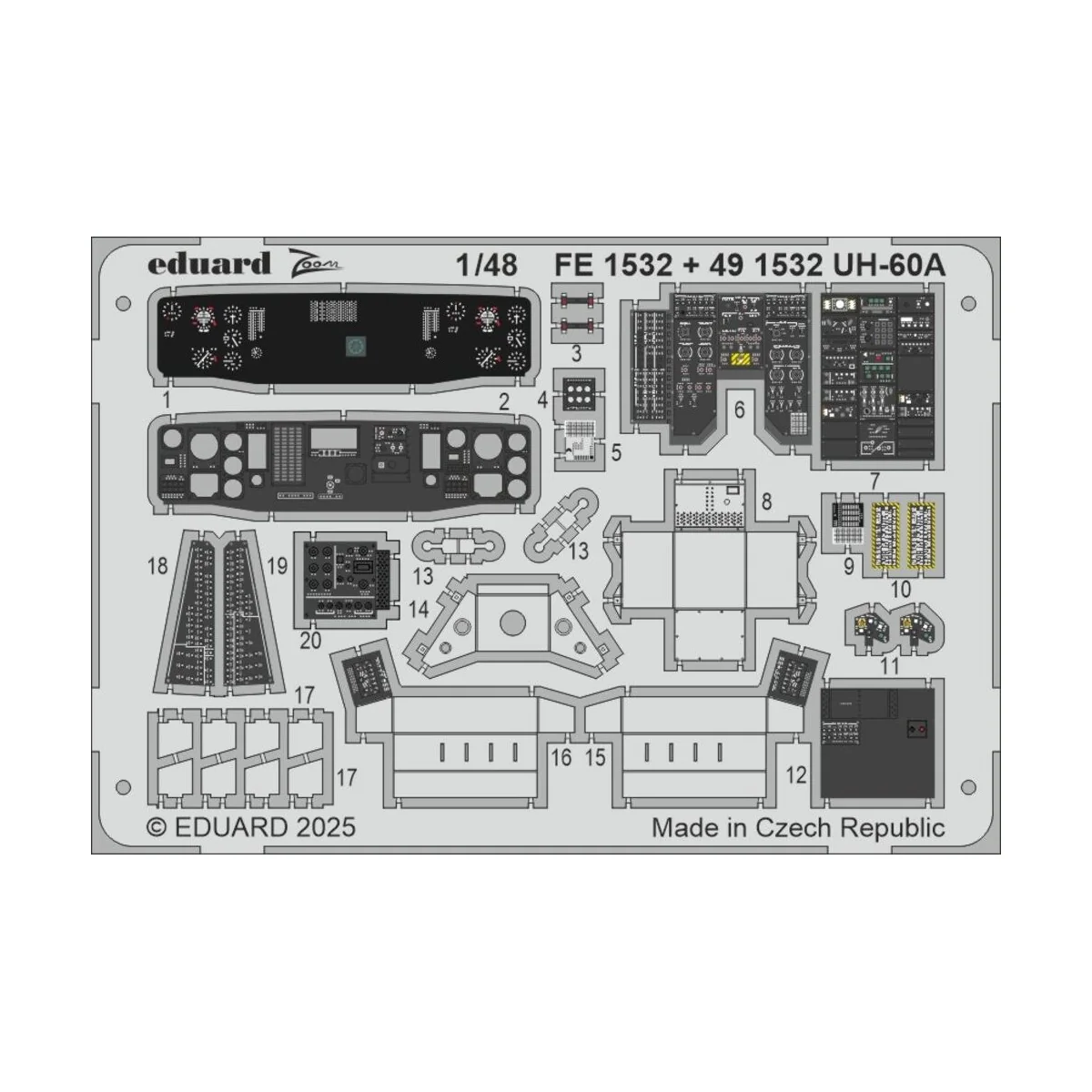 UH-60A ICM, 1/48 - Eduard Accessories FE1532