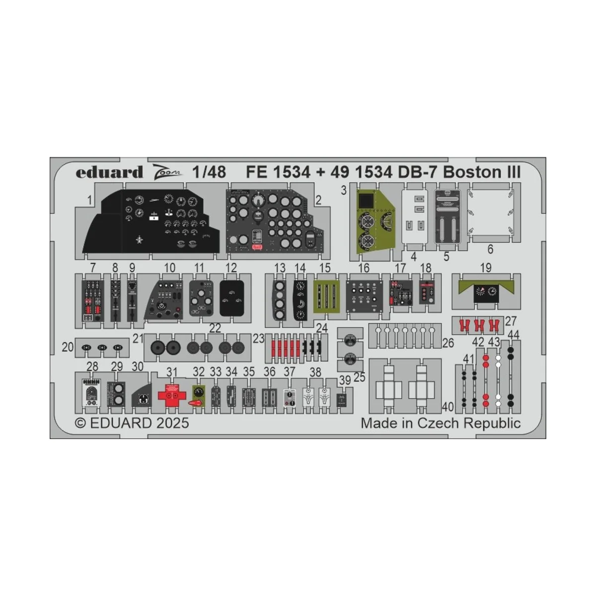 DB-7 Boston III HKM, 1/48 - Eduard Accessories FE1534