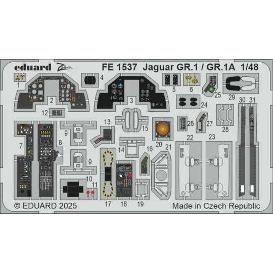 Jaguar GR.1 / GR.1A AIRFIX, 1/48 - Eduard Accessories FE1537