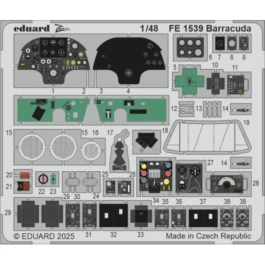 Barracuda TRUMPETER - Eduard Accessories FE1539
