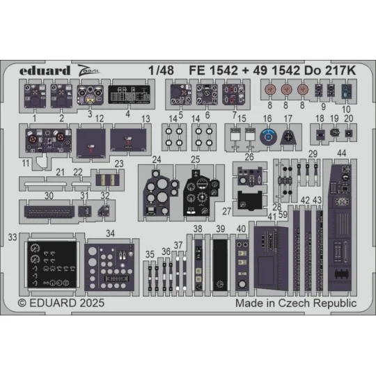 Do 217K ICM, 1/48 - Eduard Accessories FE1542