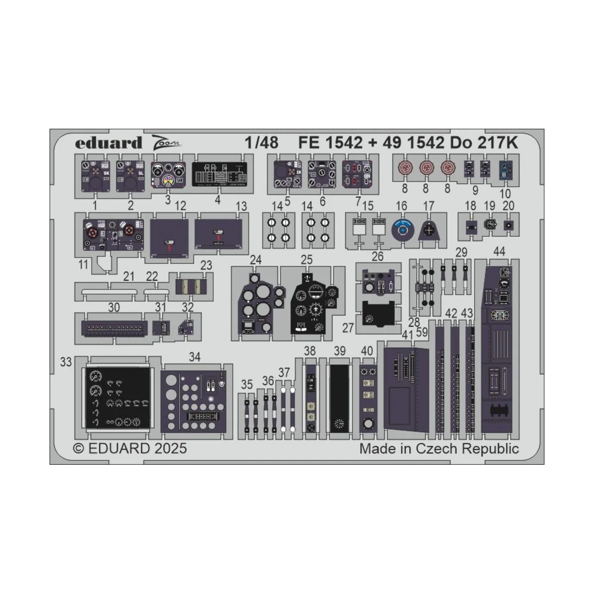 Do 217K ICM, 1/48 - Eduard Accessories FE1542