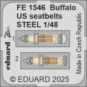 Buffalo US seatbelts STEEL TAMIYA - Eduard Accessories FE1546