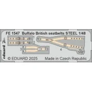 Buffalo British seatbelts STEEL TAMIYA - Eduard Accessories FE1547