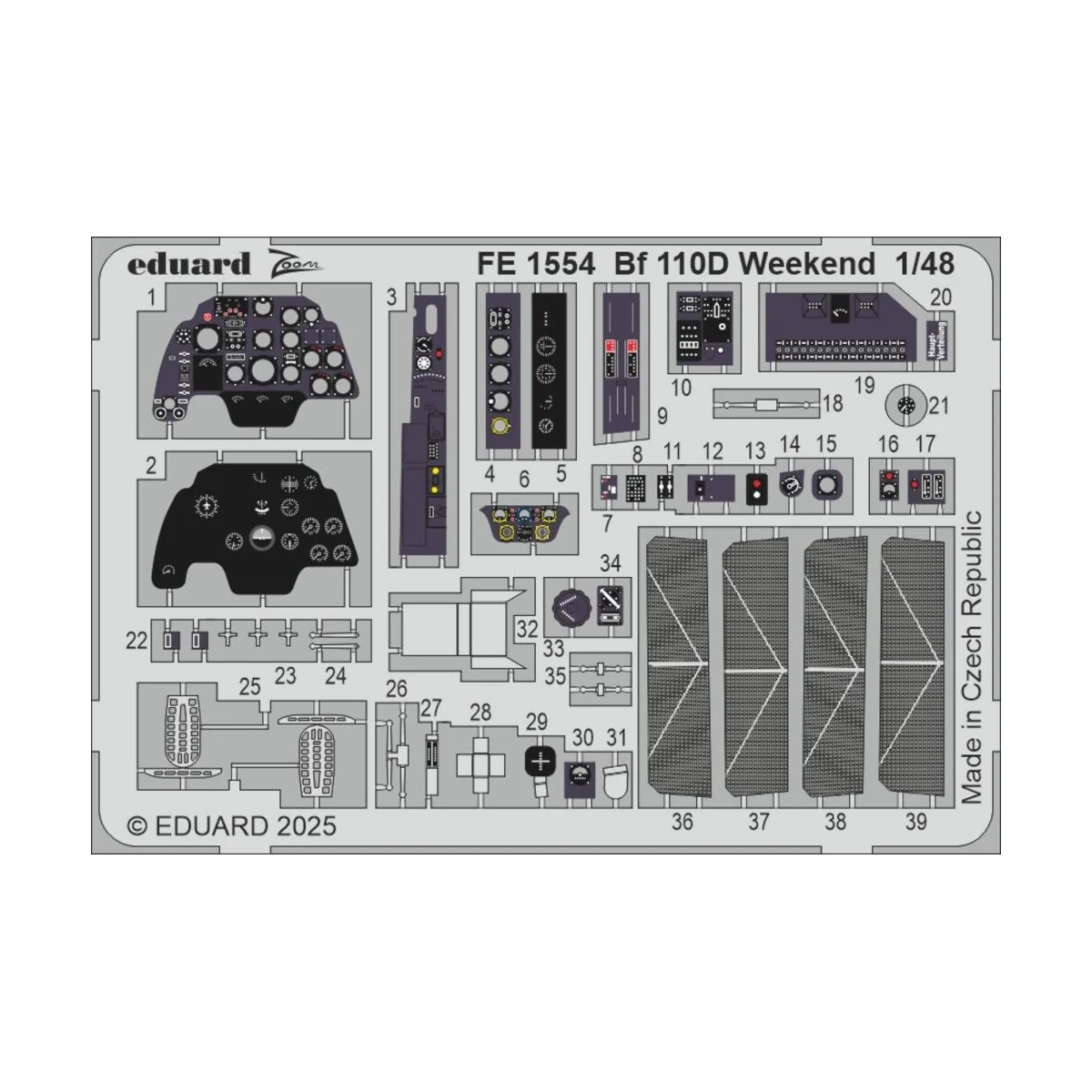 Bf 110D Weekend EDUARD - Eduard Accessories FE1554