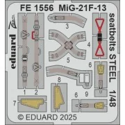 MiG-21F-13 seatbelts STEEL 1/48 for Eduard, 1/48 - Eduard Accessori...