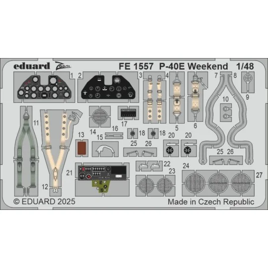 P-40E Weekend 1/48 for Eduard - Eduard Accessories FE1557