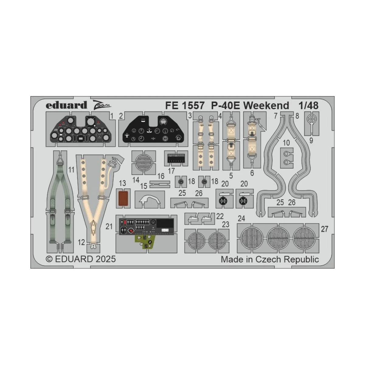 P-40E Weekend 1/48 for Eduard - Eduard Accessories FE1557