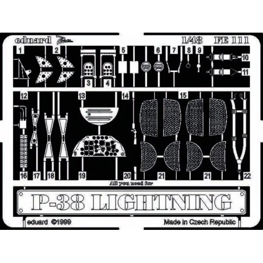 P-38 Lightning - Eduard Accessories FE111