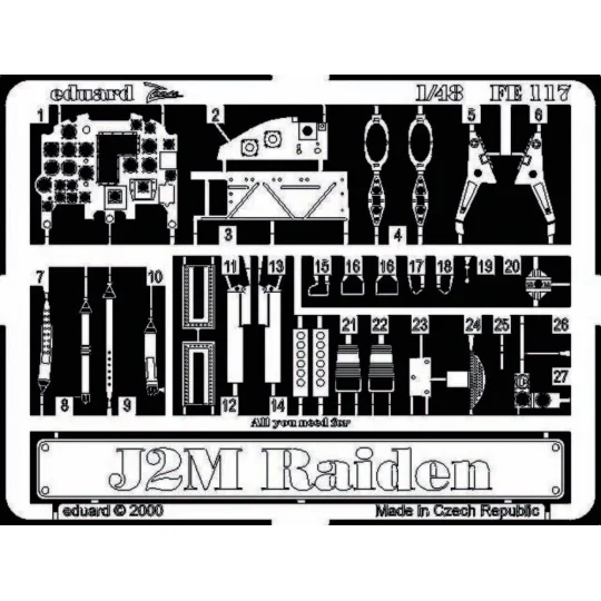 J2M Raiden - Eduard Accessories FE117