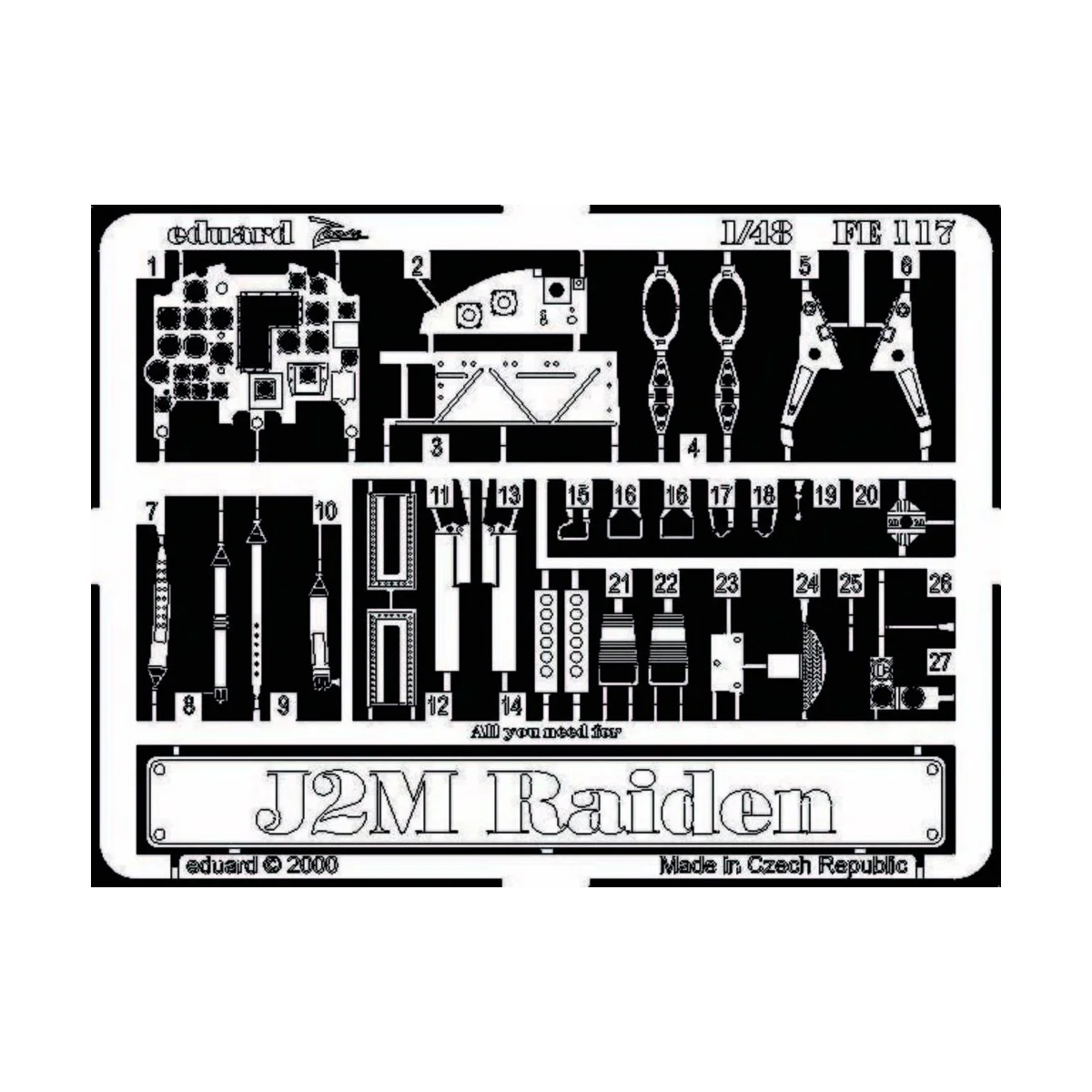 J2M Raiden - Eduard Accessories FE117