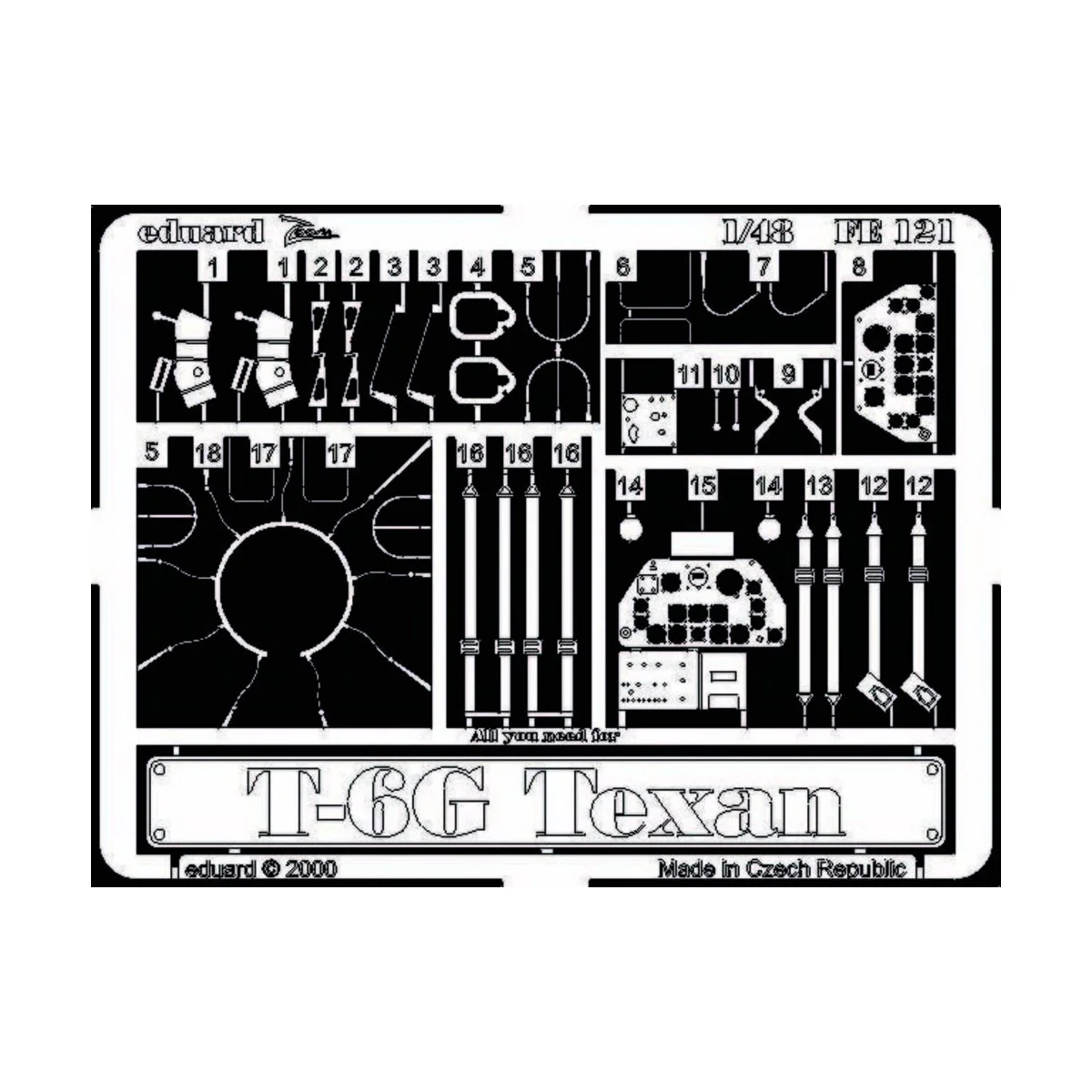 T-6G Texan - Eduard Accessories FE121