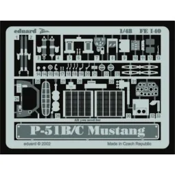 P-51B/C Mustang, 1/48 - Eduard Accessories FE140