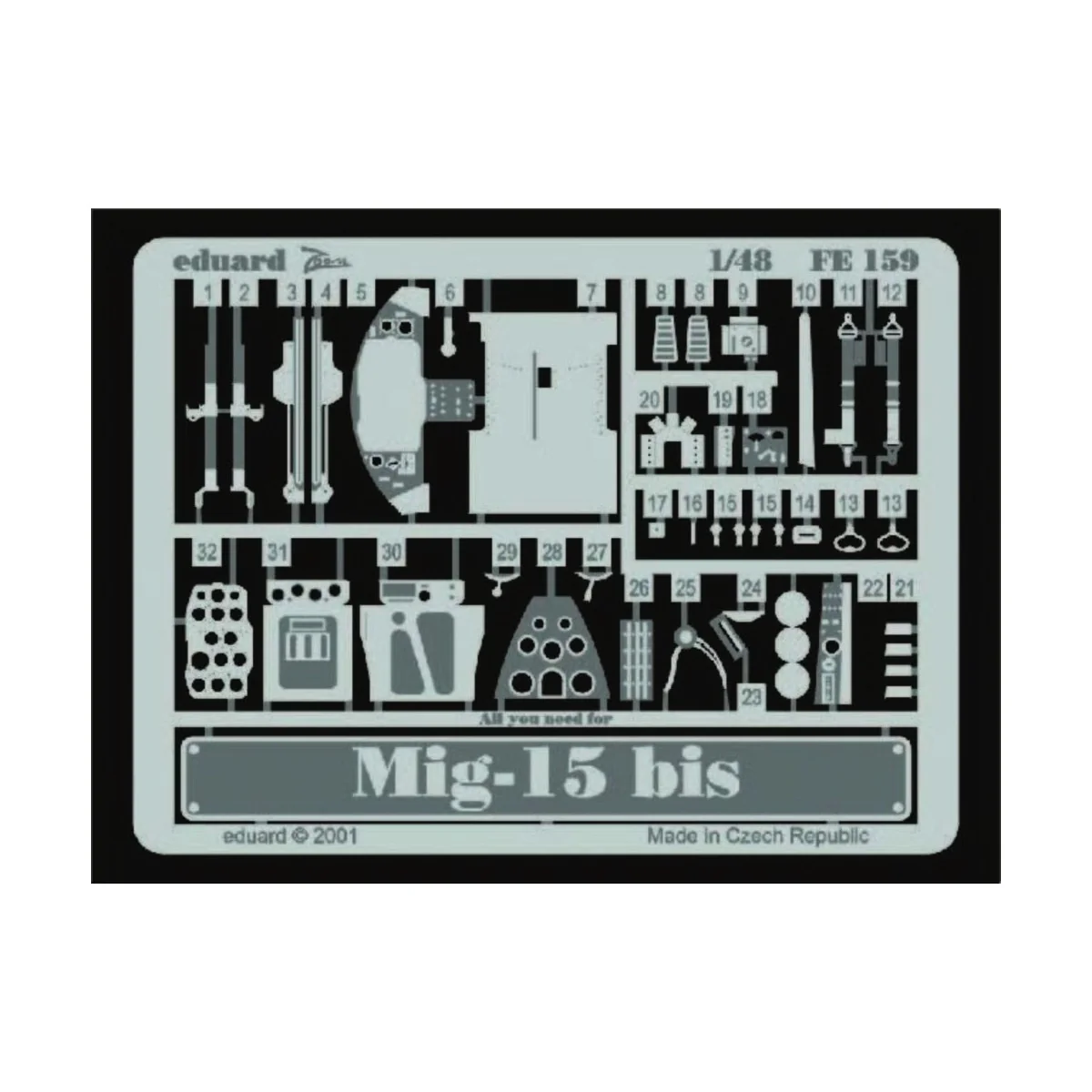 MiG-15 bis, 1/48 - Eduard Accessories FE159