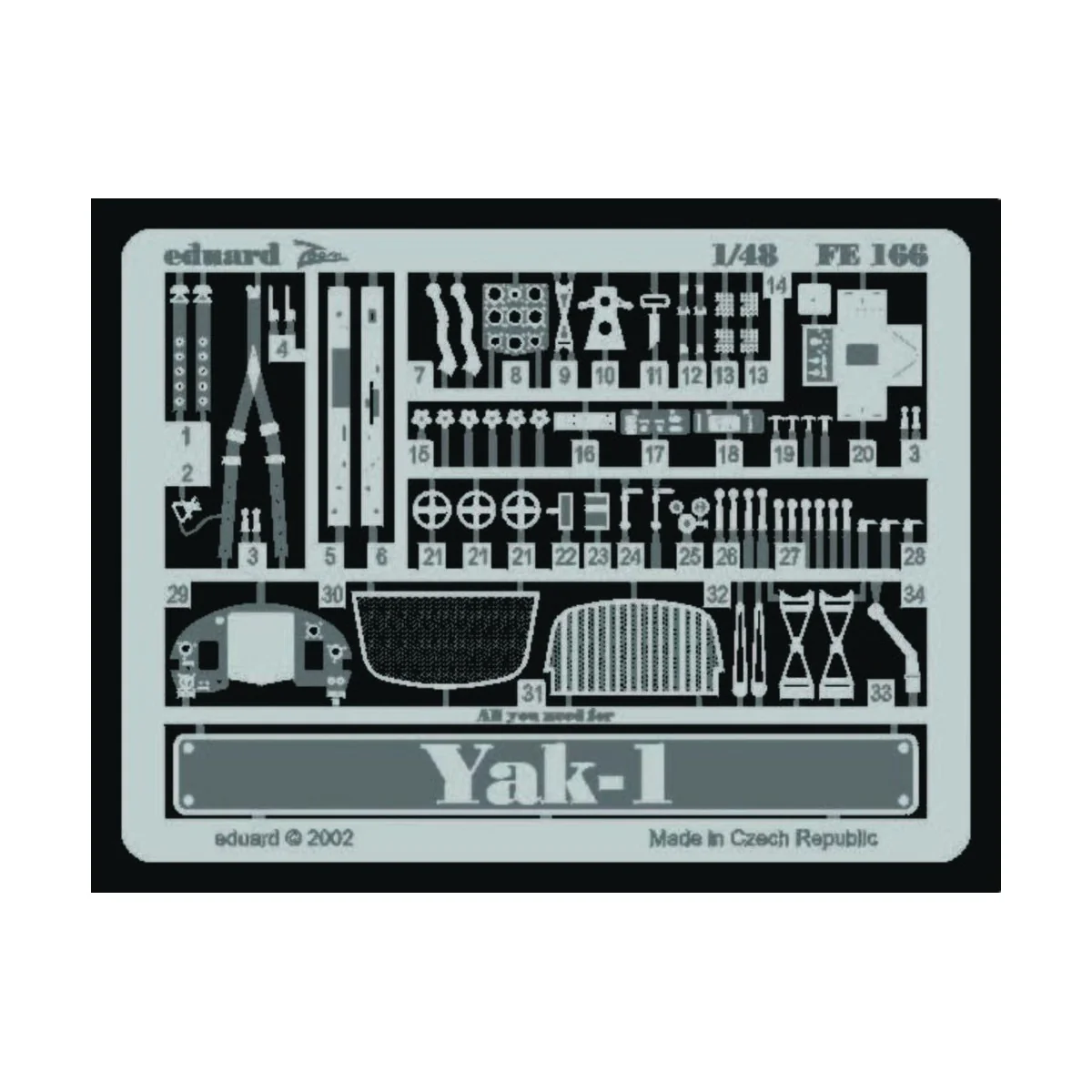 Yak-1, 1/48 - Eduard Accessories FE166
