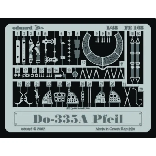 Dornier Do 335A Pfeil, 1/48 - Eduard Accessories FE168