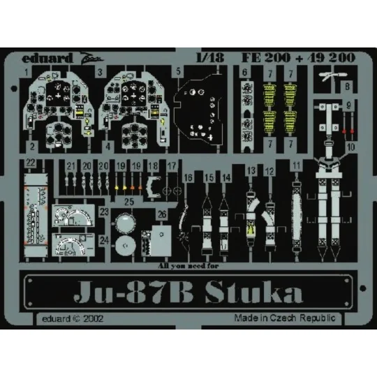 Junkers Ju-87B Stuka - Eduard Accessories FE200
