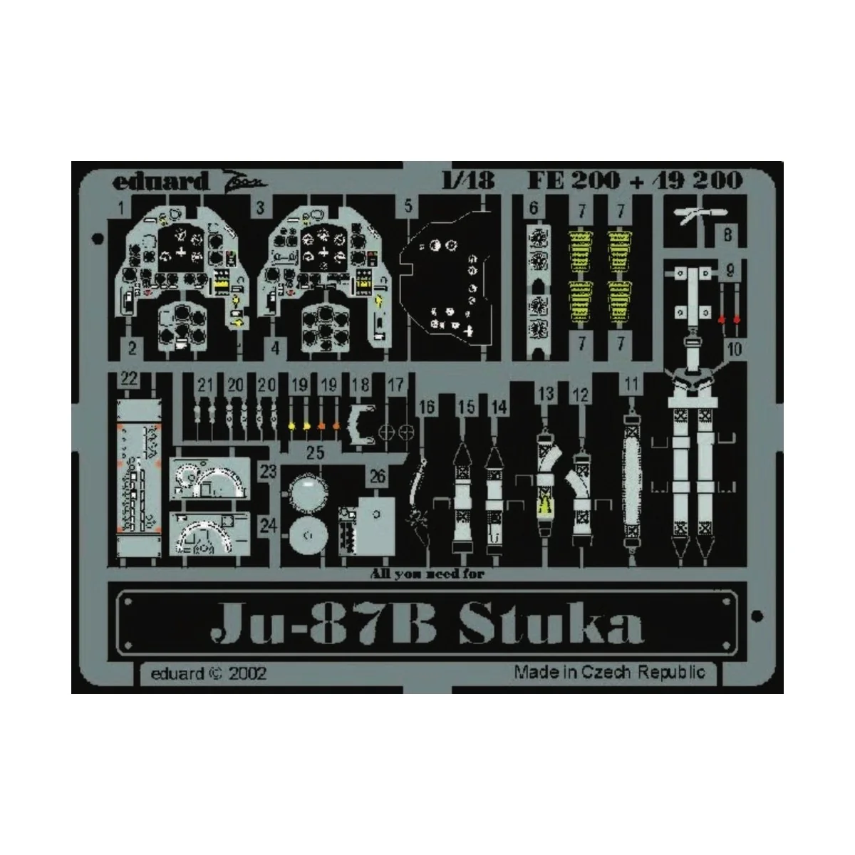 Junkers Ju-87B Stuka - Eduard Accessories FE200