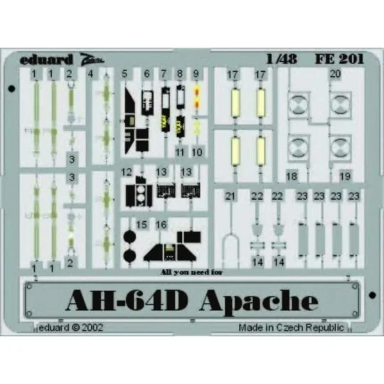 AH-64D Apache - Eduard Accessories FE201