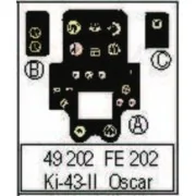 Ki -43 II Oscar, 1/48 - Eduard Accessories FE202 Ki -43 II Oscar, 1/48 - Eduard Accessories FE202
