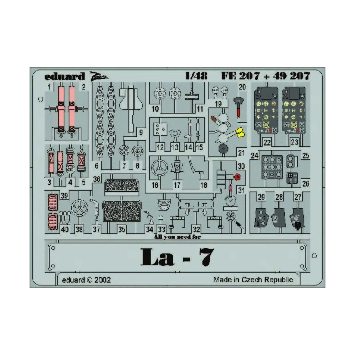 La-7 - Eduard Accessories FE207