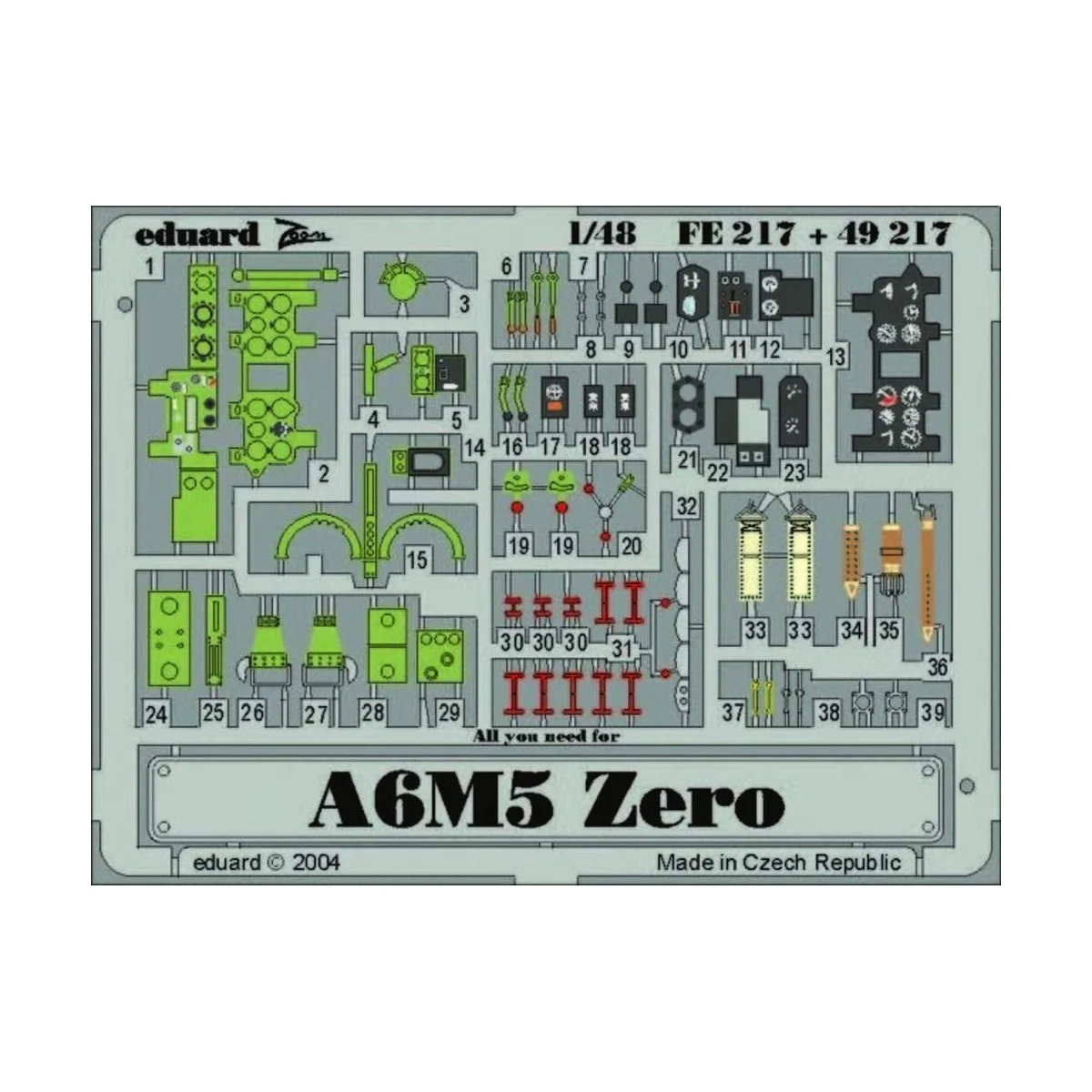 A6M5 Zero - Eduard Accessories FE217