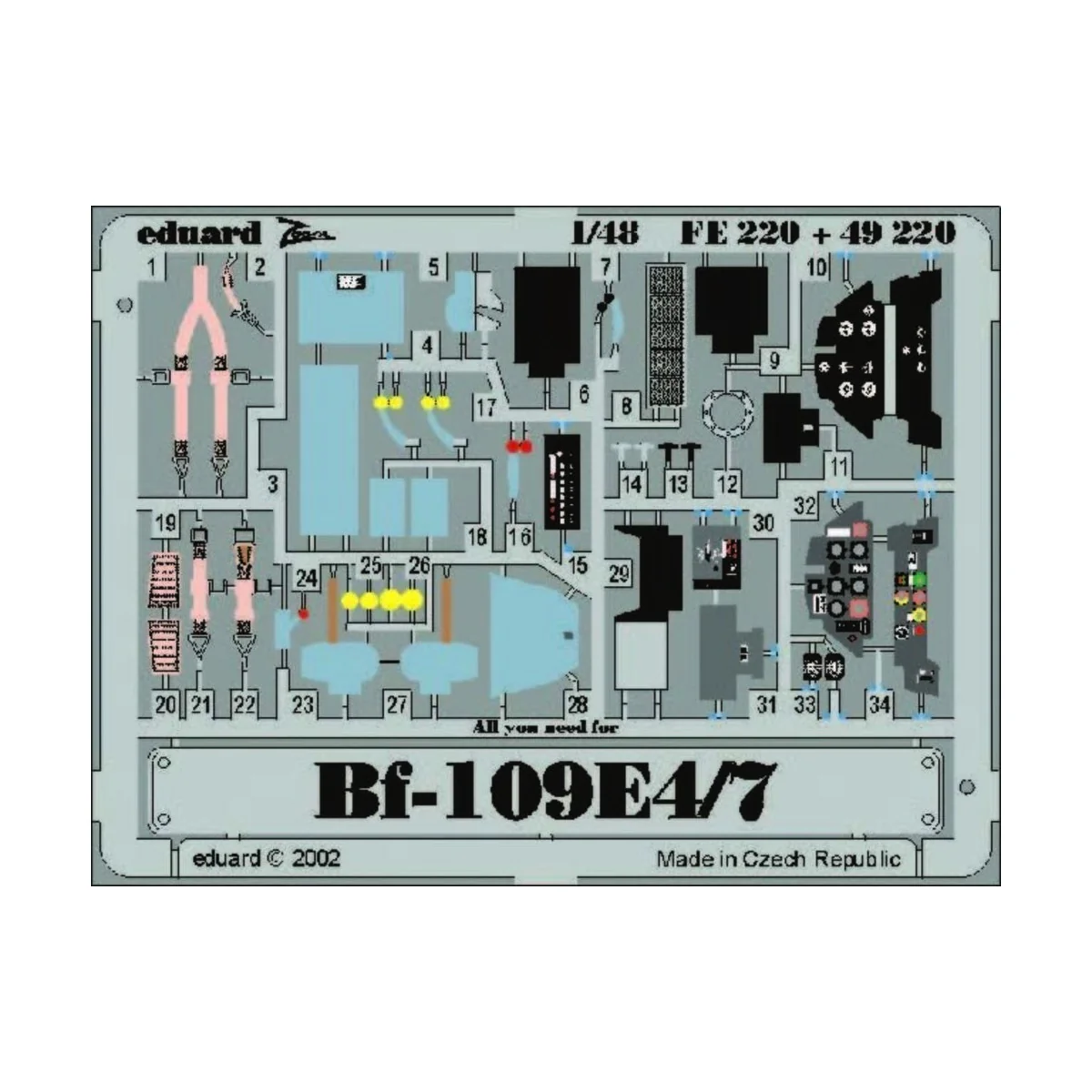 Bf-109E4/7 - Eduard Accessories FE220