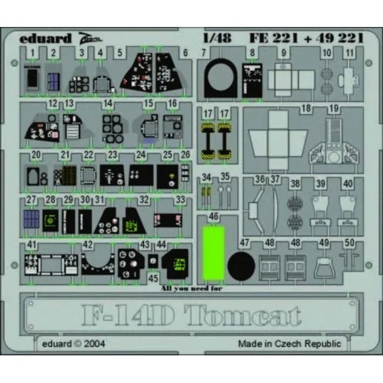 F-14D Tomcat - Eduard Accessories FE221
