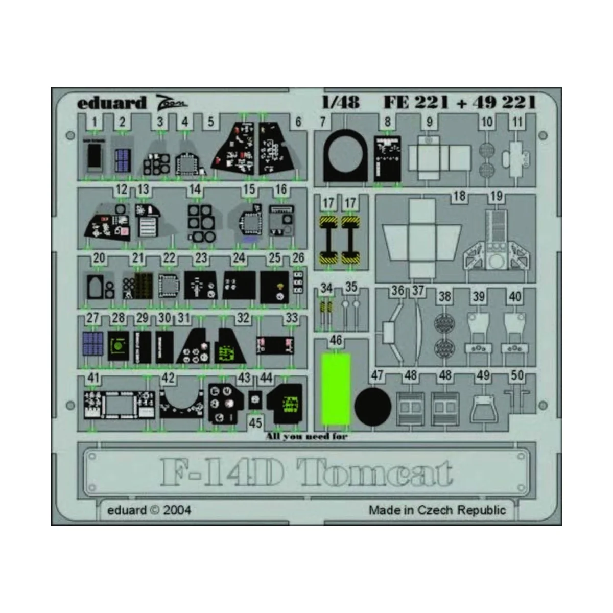 F-14D Tomcat, 1/48 - Eduard Accessories FE221