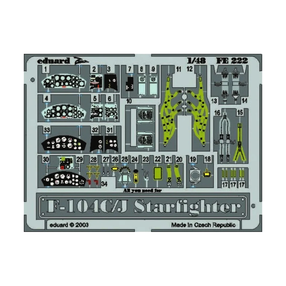 F-104C/J Starfighter - Eduard Accessories FE222