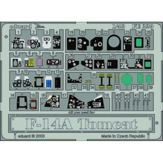 F-14A Tomcat - Eduard Accessories FE229