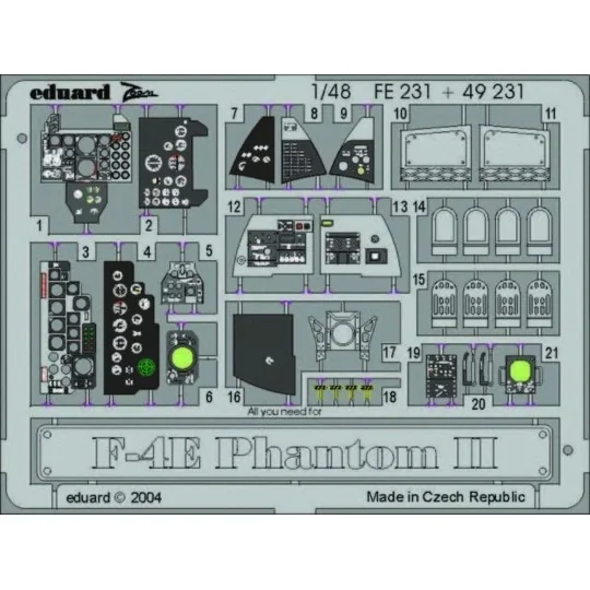 P-4E Phantom II - Eduard Accessories FE231
