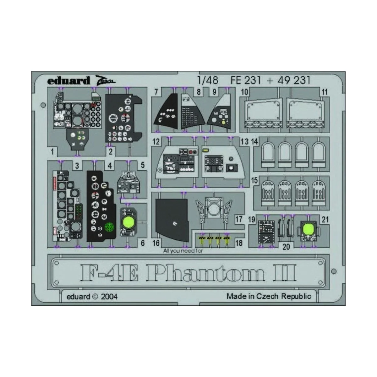 P-4E Phantom II - Eduard Accessories FE231