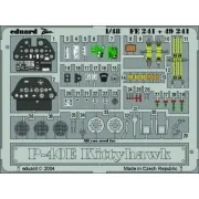 P-40E Kittyhawk, 1/48 - Eduard Accessories FE241