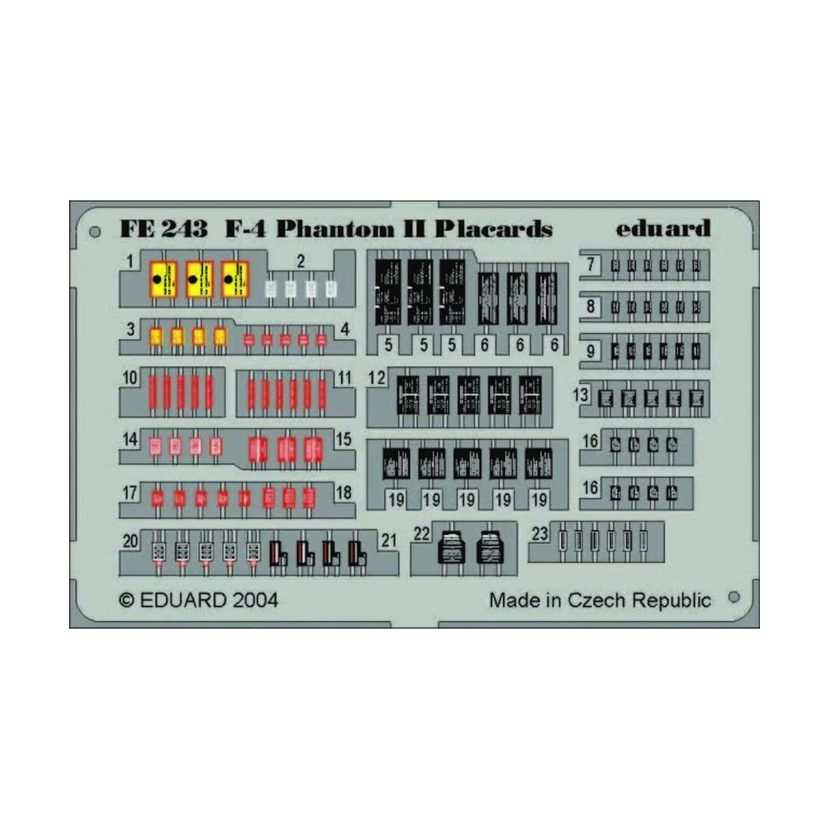 F-4 Phantom II Placards - Eduard Accessories FE243