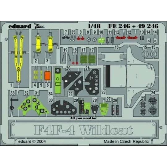 F4F-4 Wildcat - Eduard Accessories FE246