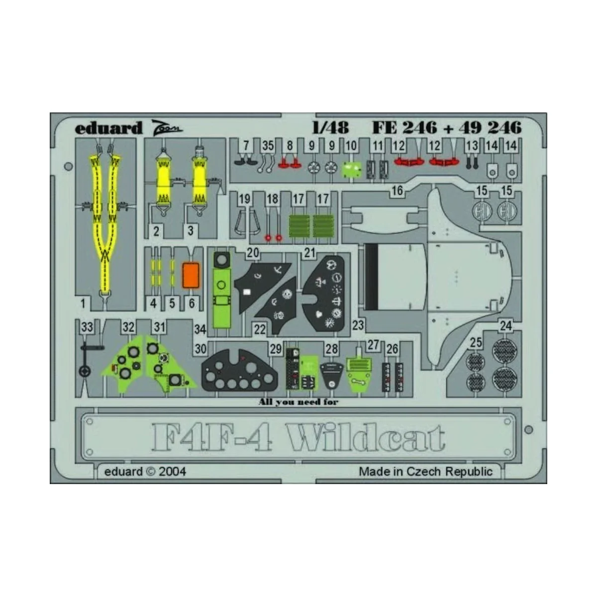 F4F-4 Wildcat - Eduard Accessories FE246