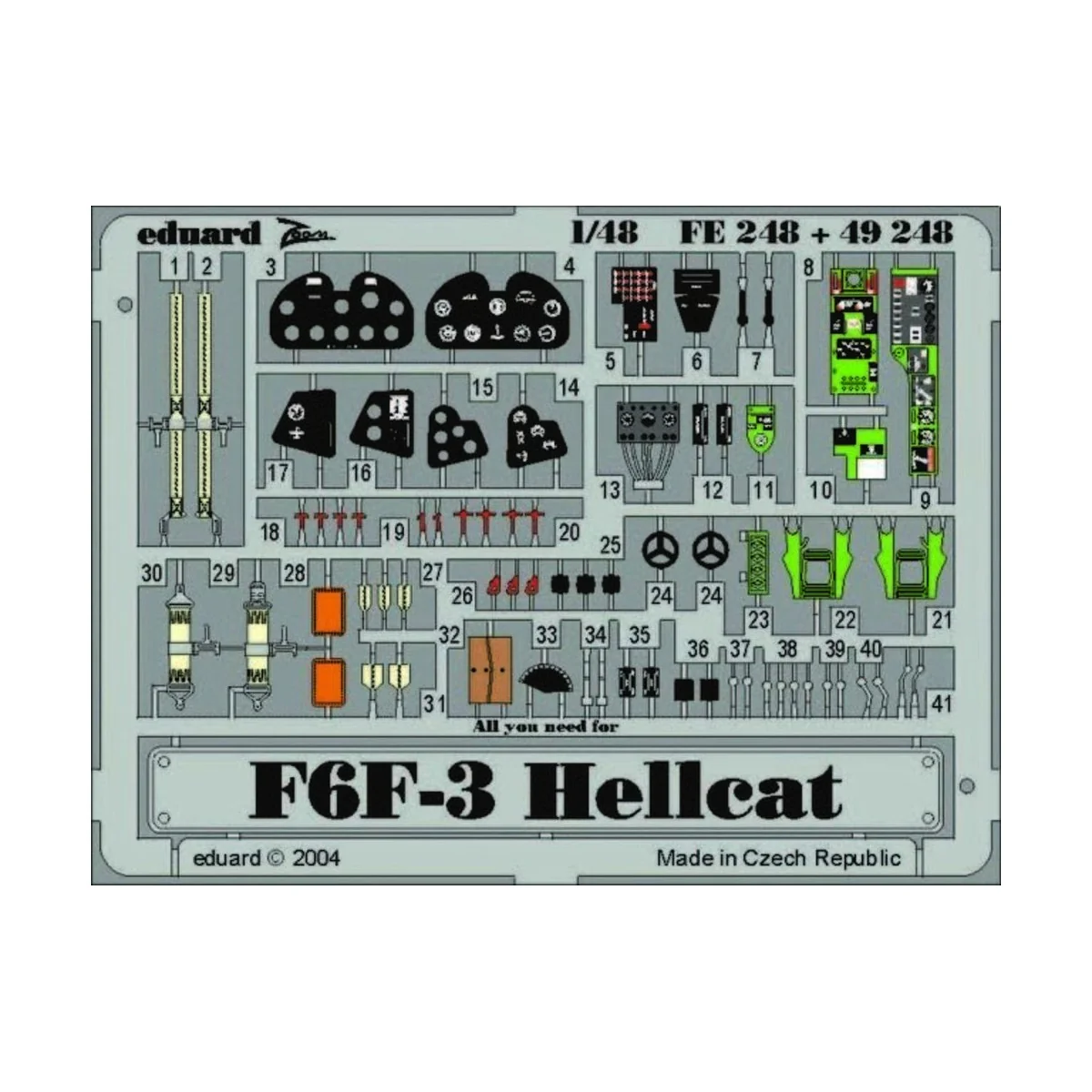 F6F-3 Hellcat - Eduard Accessories FE248