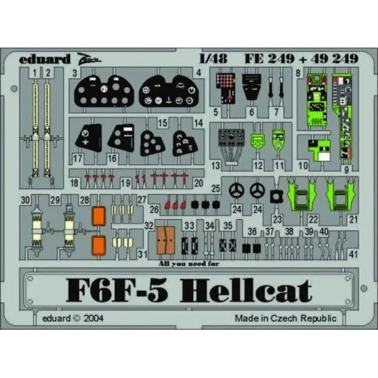 F6F-5 Hellcat, 1/48 - Eduard Accessories FE249