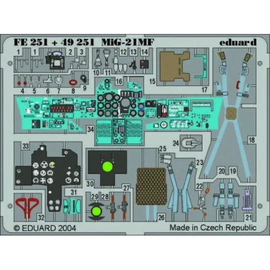 MiG-21MF - Eduard Accessories FE251