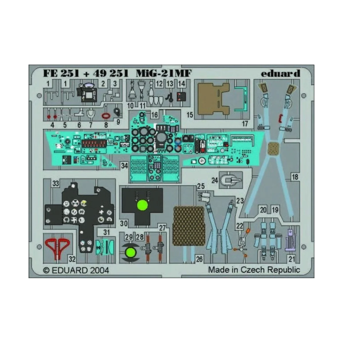 MiG-21MF, 1/48 - Eduard Accessories FE251