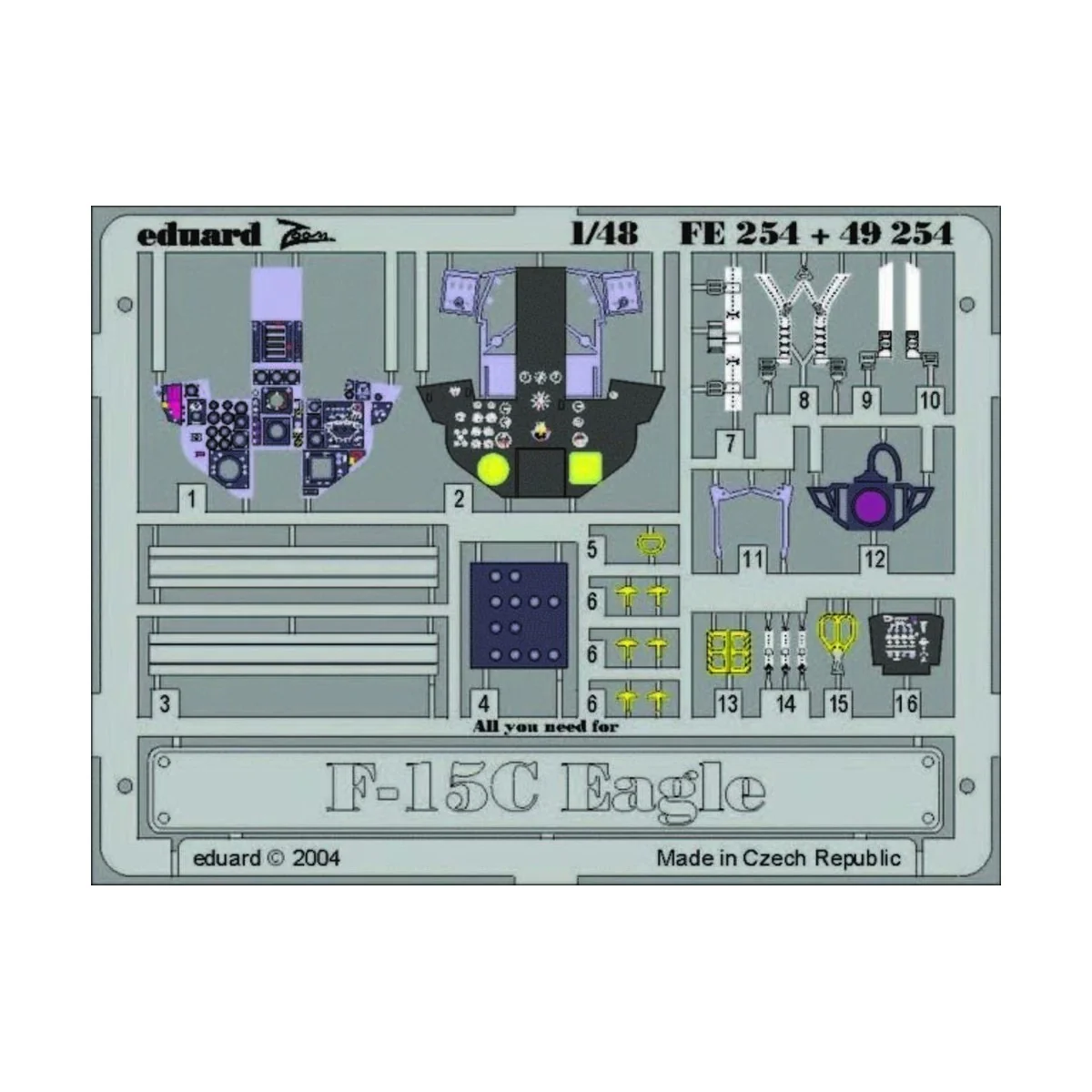 F-15C Eagle, 1/48 - Eduard Accessories FE254