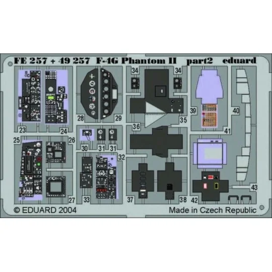 F-4G Phantom II, 1/48 - Eduard Accessories FE257 F-4G Phantom II, 1/48 - Eduard Accessories FE257