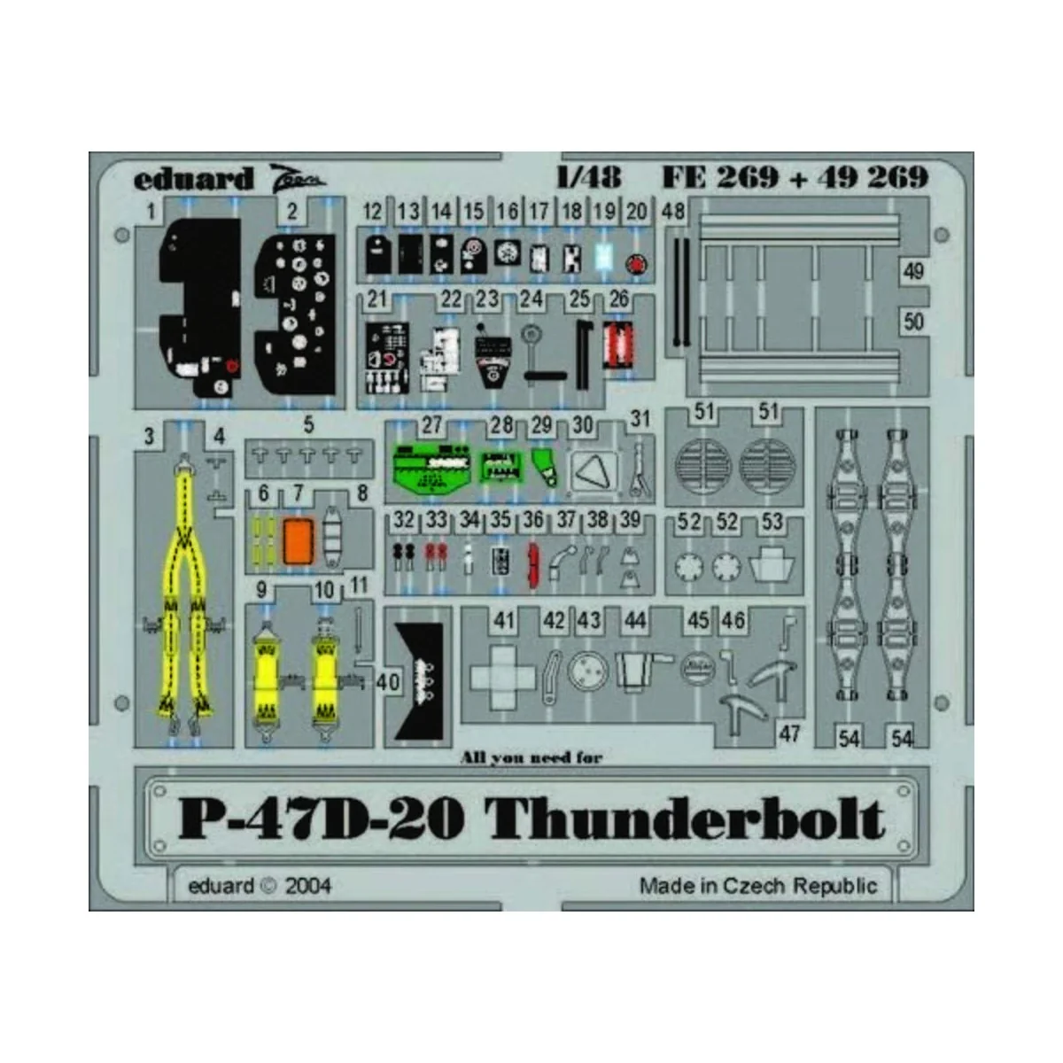 P-47D-20 Thunderbolt - Eduard Accessories FE269