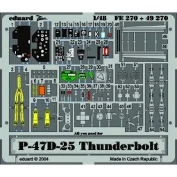 P-47D-25 Thunderbolt, 1/48 - Eduard Accessories FE270