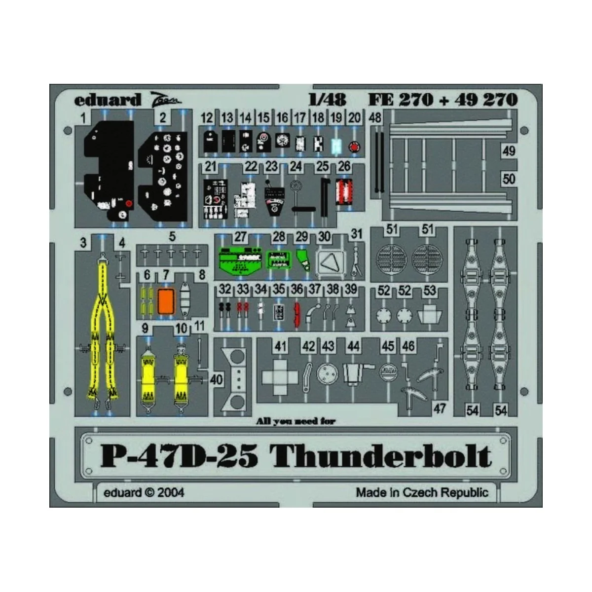 P-47D-25 Thunderbolt - Eduard Accessories FE270
