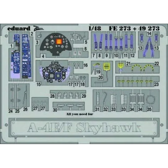 A-4E/F Skyhawk, 1/48 - Eduard Accessories FE273